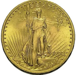 St. Gaudens Double Eagle Gold 20 Dollar