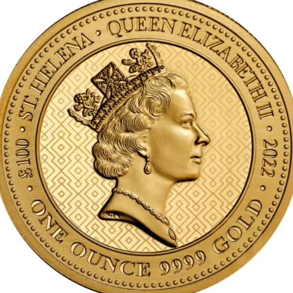 St. Helena - Queens Virtues - 1 Oz Gold 2022*