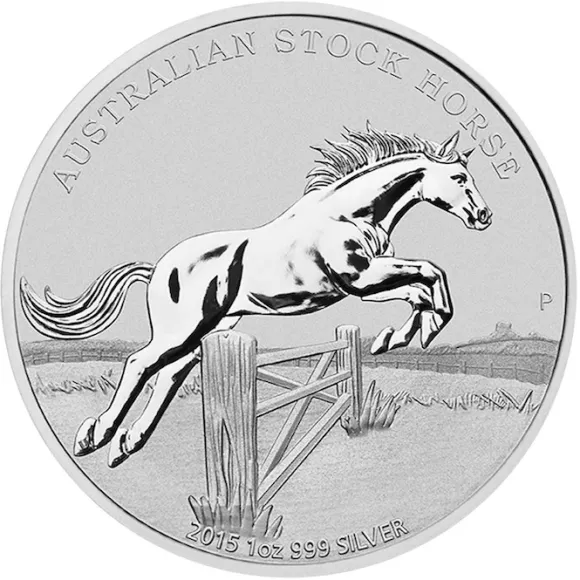 Stock Horse 1 Oz Silber 2015 *