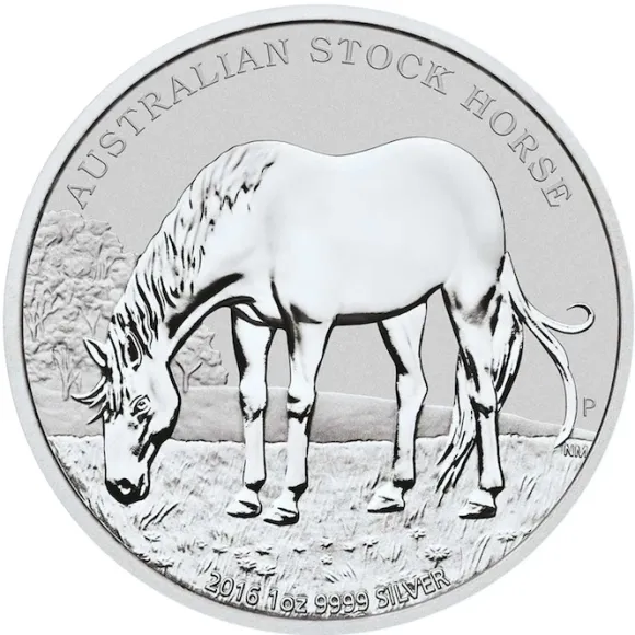 Stock Horse 1 Oz Silber 2016 *