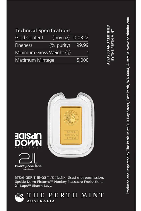 Stranger Things 1 Gramm Goldbarren 2026 inkl. Umverpackung