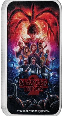 Stranger Things - Season 2 - 1 Oz Silber farbig 2026 +Box +COA