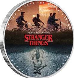 Stranger Things - The Upside Down - 1 Oz Silber farbig 2026 +Box +COA*