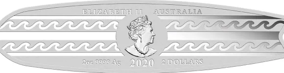 Surfboard 2 Oz Silber 2020 + Box +COA Umkarton beschädigt*