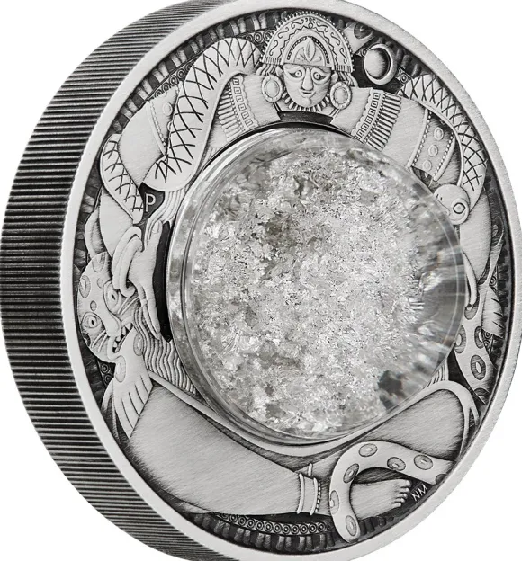 Tears of the Moon 2 Oz Silber 2021 Antik Finish +Box +COA*