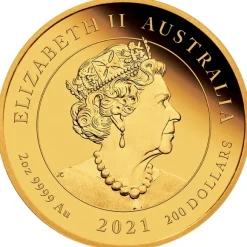 95th Birthday - Queen Elizabeth - 2 Unzen Gold Proof + Box + COA