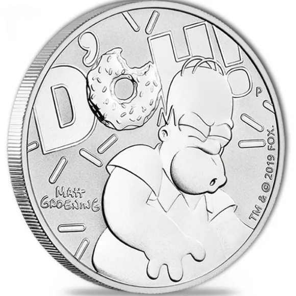 The Simpsons - Homer - 1 Oz Silber 2019 *