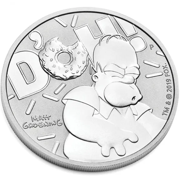 The Simpsons - Homer - 1 Oz Silber 2019 *