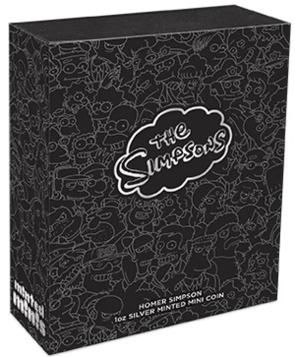 The Simpsons - Homer Simpson - Minted Mini Coin 1 Oz Silber 2022*