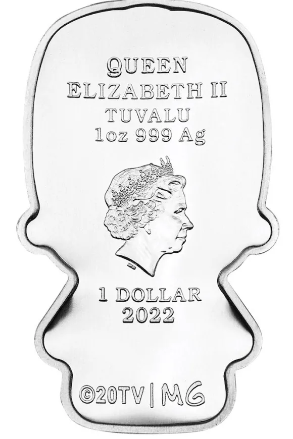 The Simpsons - Homer Simpson - Minted Mini Coin 1 Oz Silber 2022*