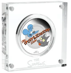The Simpsons - Itchy & Scratchy - 1 Oz Silber +Box +COA*