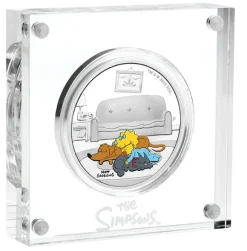 The Simpsons - Maggie -1 Oz Proof farbig 2019 + Box + COA*