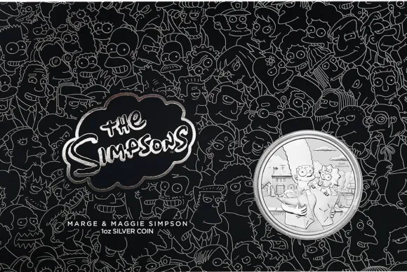 The Simpsons - Marge & Maggie - 1 Oz Silber Coin Card*
