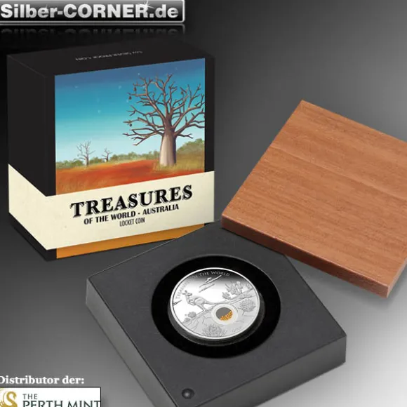 Treasures of the World 1 Oz Silber - Känguru - 2014 + Box + COA*