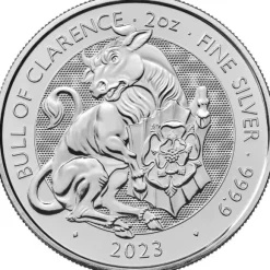 Tudor Beasts - Black Bull - 2 Oz Silber 2023*