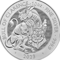 Tudor Beasts - Bull of Clarence - 10 Unzen Silber 2023*