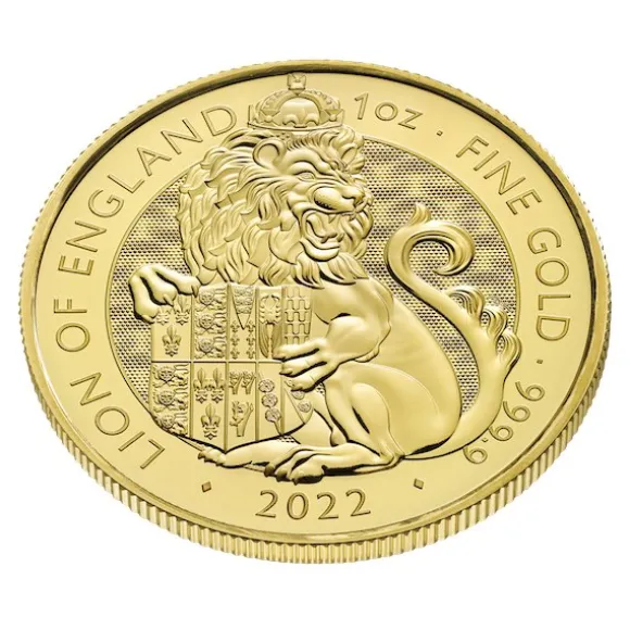 Tudor Beasts - Lion of England - 1 Unze Gold 2022
