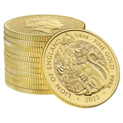 Tudor Beasts - Lion of England - 1/4 Unze Gold 2022