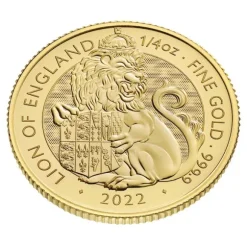 Tudor Beasts - Lion of England - 1/4 Unze Gold 2022