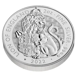 Tudor Beasts - Lion of England - 2 Unzen Silber 2022*