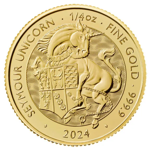 Tudor Beasts - Seymour Unicorn - 1/4 Oz Gold 2024