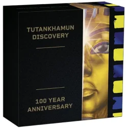 Tutankhamun 2 Oz Silber Proof gilded +Box +COA*