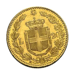 Umberto 20 Lire Goldmünze Italien