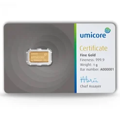 Umicore 1 Gramm Goldbarren