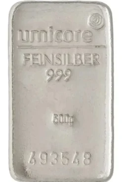 Umicore 500 Gramm Silberbarren (keine Münzbarren)