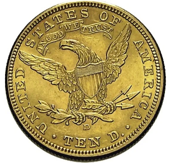 USA - Liberty Head - 10 Dollar Goldmünze 15,05 Gramm Feingoldanteil