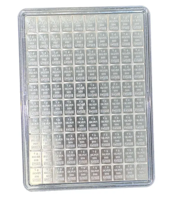 Valcambi Combibar 100 x 1 Gramm Silber