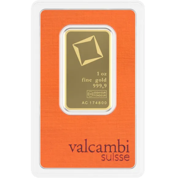 Valcambi 1 Unze Goldbarren