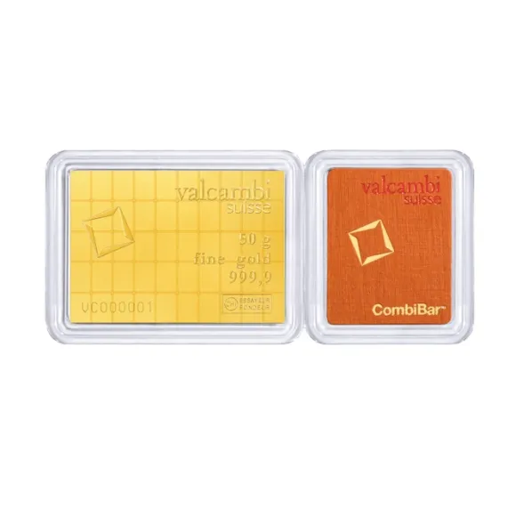Valcambi 50 x 1 Gramm CombiBar Gold