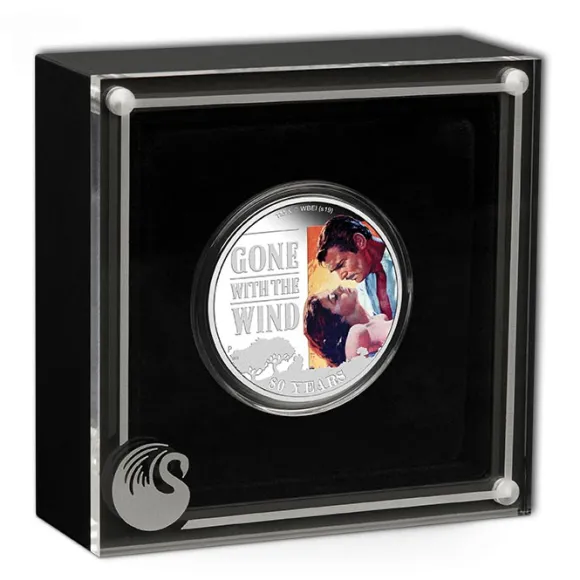 Vom Winde verweht - 1 Oz Silber Proof + Box +COA*