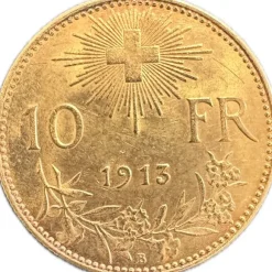 Vreneli Goldmünze - 10 Schweizer Franken