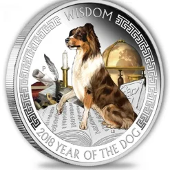Wealth & Wisdom 2 x 1 Oz Silber Hund 2018 *
