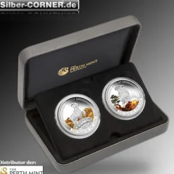 Wealth & Wisdom Year of the Goat 2 Coin Set Proof Silber*