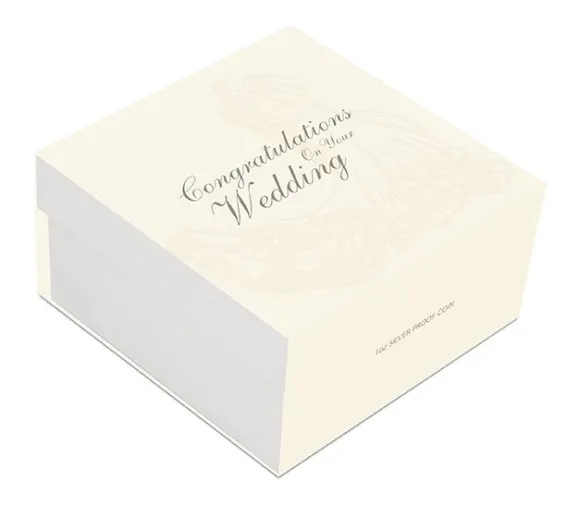 Wedding / Hochzeit 1 Unze Silber Proof 2021 + Geschenkbox *