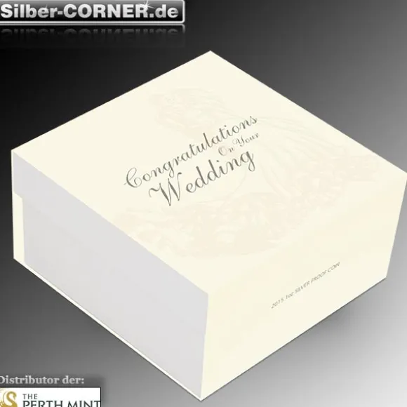 2015 Wedding 1 Oz Silber Proof Coin *