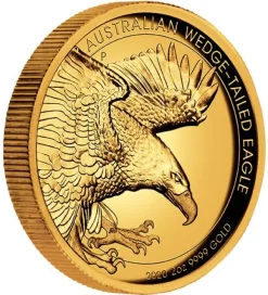Wedge Tailed Eagle High Relief 2 Oz Gold 2020 +Box +COA