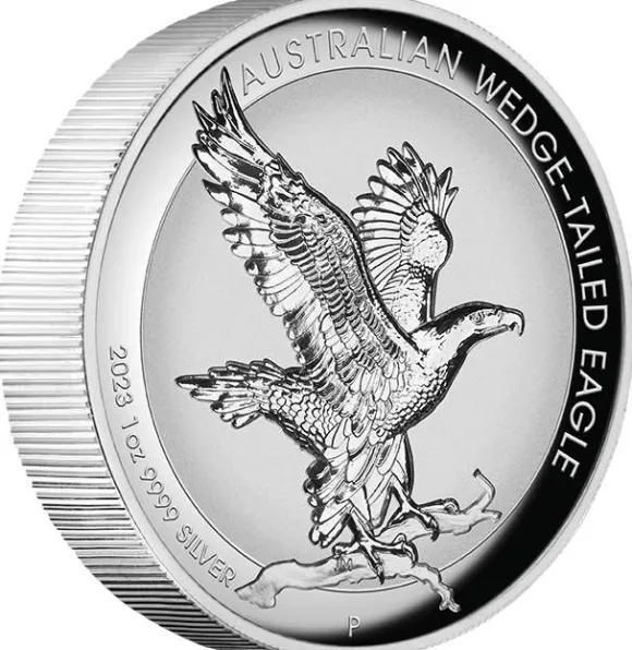 Wedge Tailed Eagle - Incused - 1 Unze Silber 2023 +Box +COA*