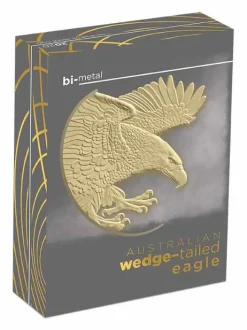 Wedge Tailed Eagle 1,5 Oz Bi-Metal Proof 2020 +Box +COA