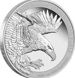 Wedge Tailed Eagle 1 Oz Platin 2020 Proof +Box +COA