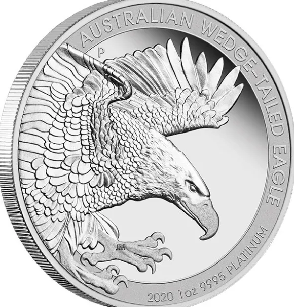 Wedge Tailed Eagle 1 Oz Platin 2020 Proof +Box +COA