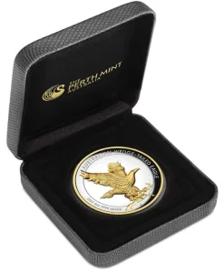 Wedge Tailed Eagle 2023 5 Oz Silber Gilded Relief Proof + Box +COA