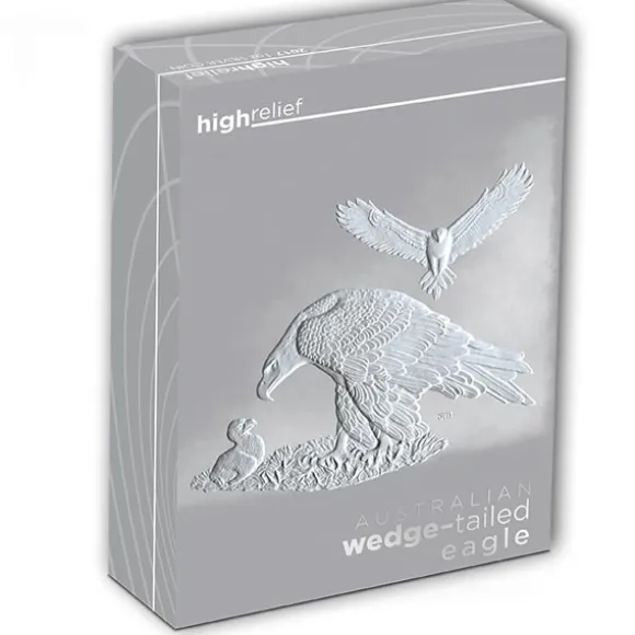 Wedge Tailed Eagle 1 Oz Silber - High Relief 2018 + BOX*