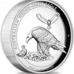 Wedge Tailed Eagle 1 Oz Silber - High Relief 2018 + BOX*