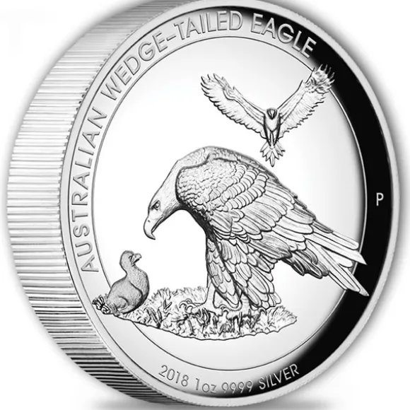 Wedge Tailed Eagle 1 Oz Silber - High Relief 2018 + BOX*