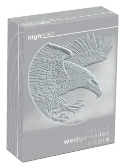 Wedge Tailed Eagle 1 Oz Silber 2020 High Relief +Box*