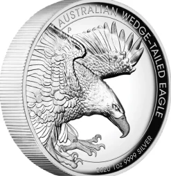 Wedge Tailed Eagle 1 Oz Silber 2020 High Relief +Box*